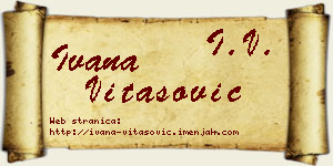 Ivana Vitasović vizit kartica
